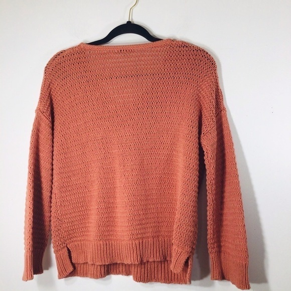 MADEWELL xxs pullover peach sweater - Picture 3 of 8